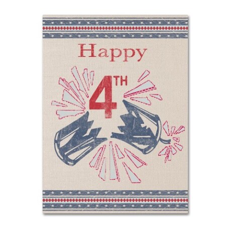 Trademark Fine Art Jean Plout 'Happy 4Th 1' Canvas Art, 14x19 ALI17509-C1419GG